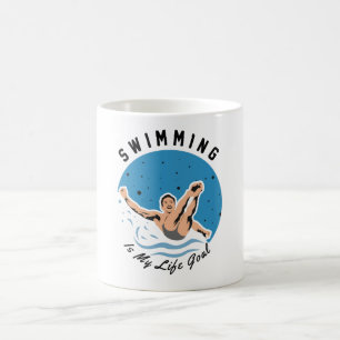 Schwimmen ist mein Lebensziel Kaffeetasse