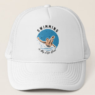 Schwimmen ist mein Lebensziel Truckerkappe