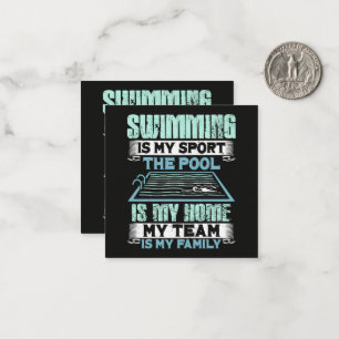 Schwimmen ist mein Sport Das Schwimmbad ist mein Z Mitteilungskarte