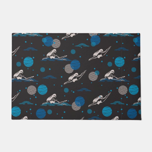 Schwimmen ist meine Leidenschaft und etwas, das ic Fußmatte (Vorderseite)