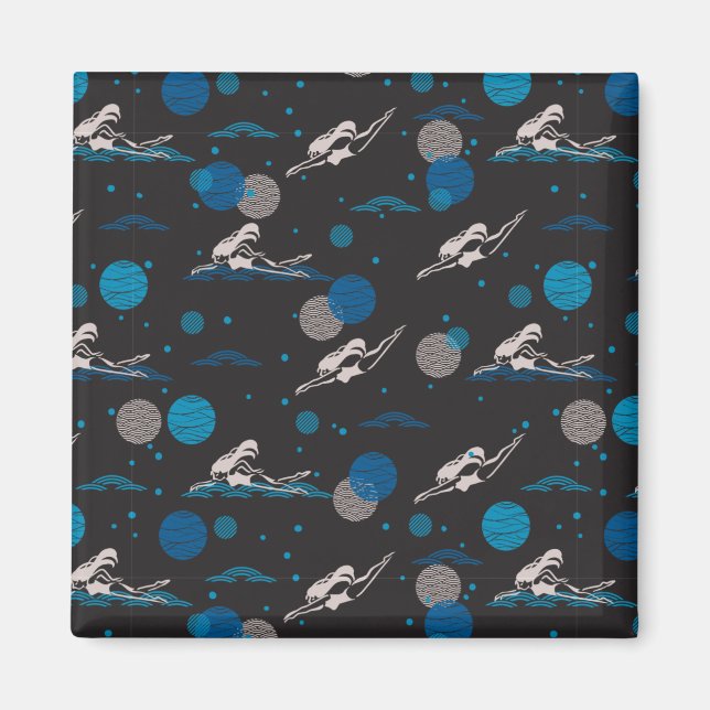 Schwimmen ist meine Leidenschaft und etwas, das ic Magnet (Vorne)