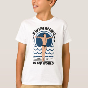Schwimmen ist meine Welt - Baden in Speedo T-Shirt