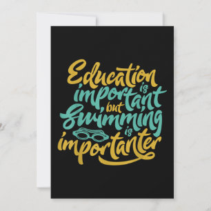 Schwimmen ist wichtig für die sonnigen Schwimmer,  Einladung