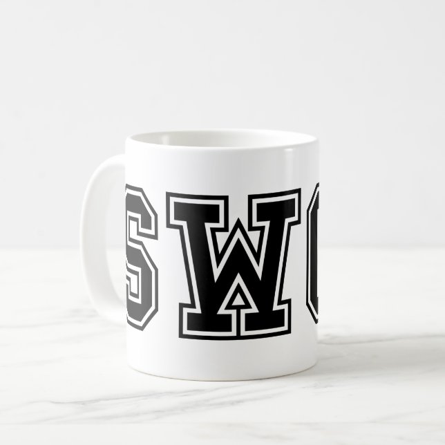 SCHWIMMEN KAFFEETASSE (Vorderseite Links)