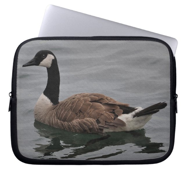 Schwimmen Kanada Goose Wildlife Art Scene Laptopschutzhülle (Vorderseite)