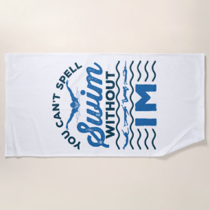 Schwimmen kann man nicht ohne IM Swimmingpool Rela Strandtuch