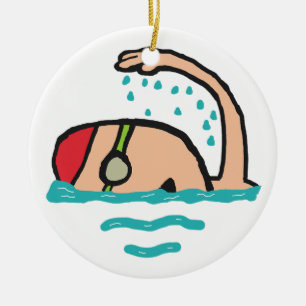 Schwimmen Keramik Ornament