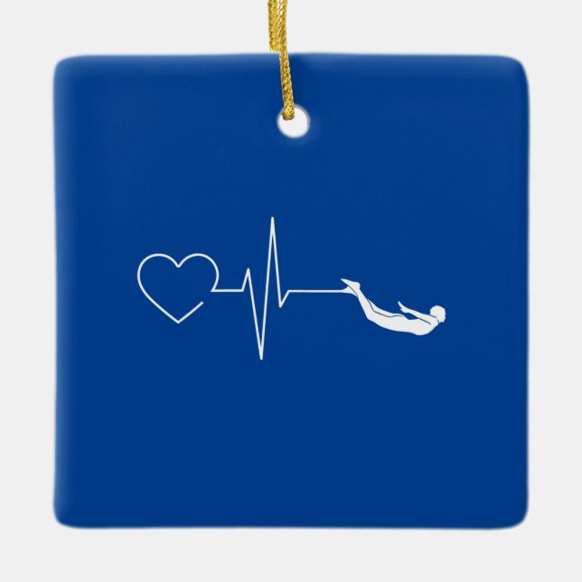 Schwimmen Keramikornament (Vorderseite)