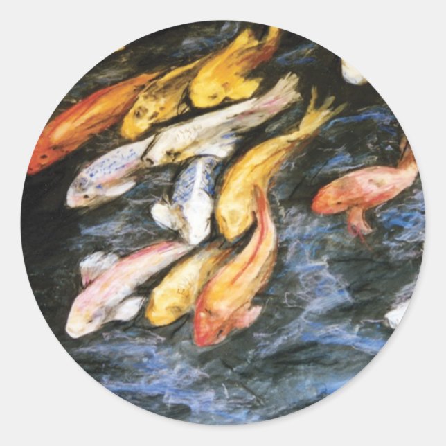 Schwimmen Koi Fish Sticker (Vorderseite)