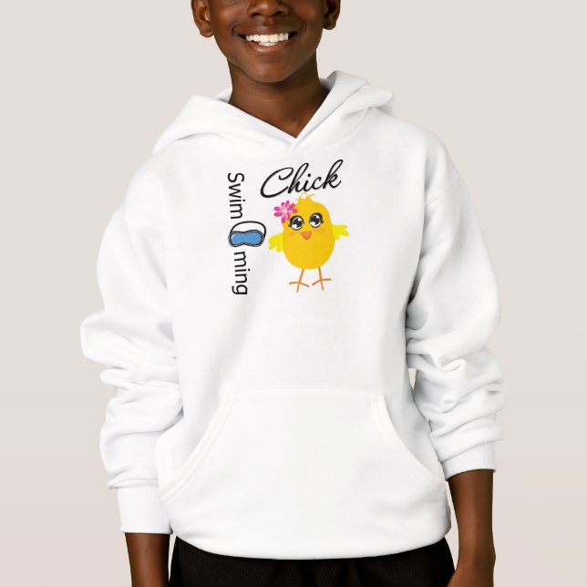 Schwimmen-Küken Hoodie (Vorderseite)
