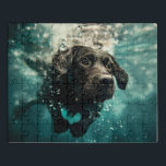 Schwimmen Labrador Puppy Underwater Design Puzzle<br><div class="desc">Erleben Sie die Freude am Wasserspiel mit diesem herzerwärmenden Design mit einem Labrador Welpe Schwimmen unter Wasser. Der seltsame Ausdruck des jungen Jungen und das Lichtspiel auf seinem nassen Fell schaffen eine ruhige und bezaubernde Unterwasserszene. Ideal für Hundeliebhaber und Tierfreunde, ist dieses Design ideal für eine Vielzahl von Produkten, von...</div>