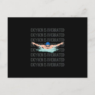 Schwimmen Liebe Schwimmer Funny Swimming Boys Spor Feiertagspostkarte