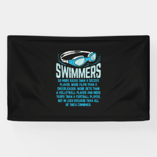 Schwimmen macht mehr Kicks ich lustige Geschenke s Banner