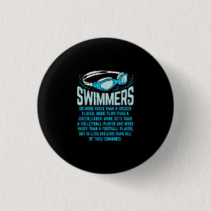 Schwimmen macht mehr Kicks ich lustige Geschenke s Button