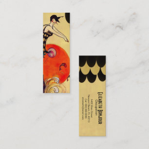 Schwimmen-Mädchen - dünne Visitenkarte