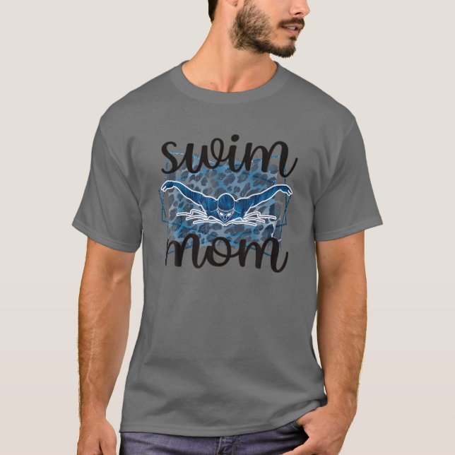 Schwimmen Mama Beste schwimmende Mutter einer Schw T-Shirt (Vorderseite)
