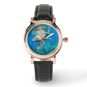 Schwimmen-Meeresschildkröte Armbanduhr