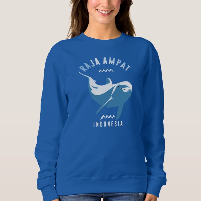 Schwimmen mit Delphinen in Raja Ampat Sweatshirt (Vorderseite)