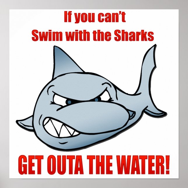 Schwimmen mit den Haien Poster (Vorne)