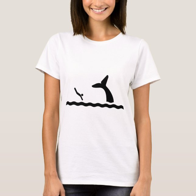 Schwimmen mit den Walen T-Shirt (Vorderseite)