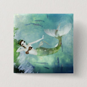 Schwimmen mit Lachs Button