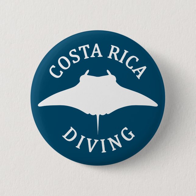 Schwimmen mit Manta Ray - Costa Rica Tauchen Button (Vorderseite)