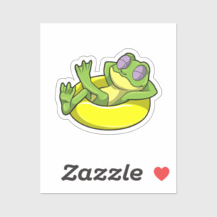 Schwimmen mit Schwimmen Aufkleber