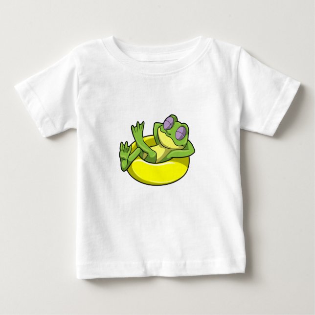 Schwimmen mit Schwimmen Baby T-shirt (Vorderseite)