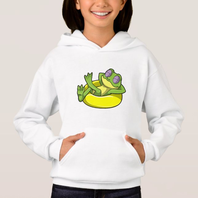 Schwimmen mit Schwimmen Hoodie (Vorderseite)