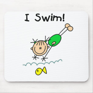 Schwimmen Mousepad des Mädchen-I