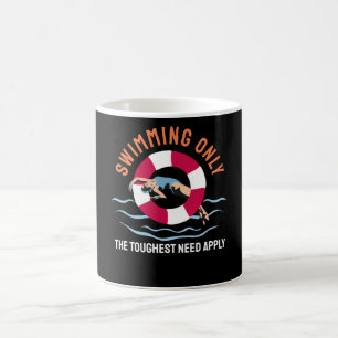 Schwimmen nur das Schwimmen ist wichtig - Schwimme Kaffeetasse