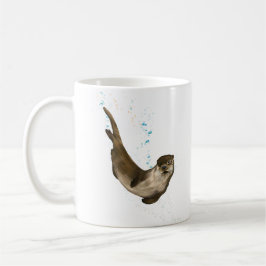 Schwimmen Otter Kaffee Tasse