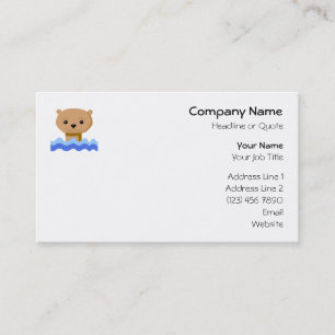 Schwimmen-Otter Visitenkarte