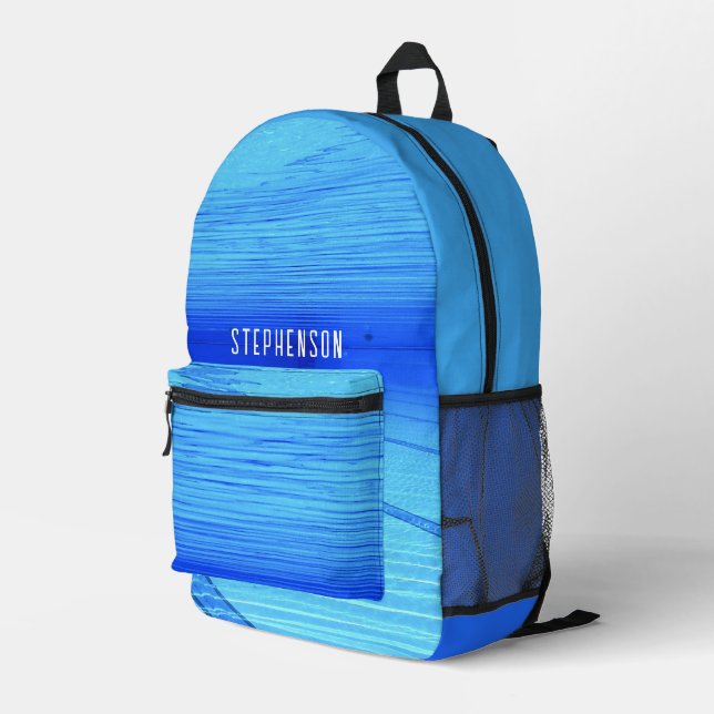 Schwimmen Personalisiert Bedruckter Rucksack (Rückseitige Ecke Rechts)