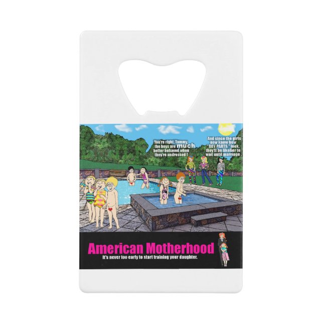 Schwimmen-Pool-Zensiert Geldbeutel Flaschenöffner (Vorderseite)