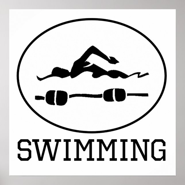 Schwimmen Poster (Vorne)