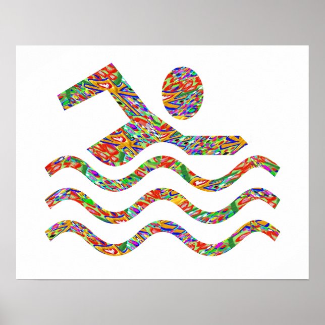 Schwimmen Poster (Vorne)