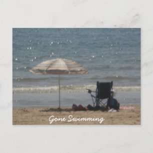 Schwimmen Postkarte