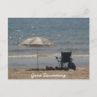 Schwimmen Postkarte
