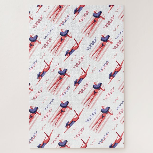 Schwimmen Puzzle (Vertikal)