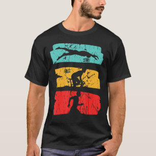 Schwimmen Radfahren Laufen Triathlon T-Shirt