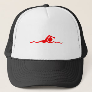 Schwimmen - Rot Truckerkappe