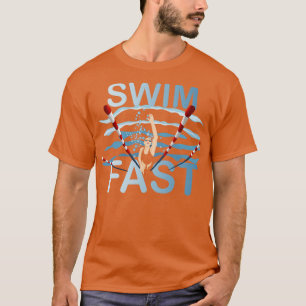 Schwimmen Schnelle Schwimmen Wettbewerb Freestyle T-Shirt