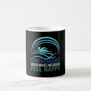 Schwimmen - Schwimmen macht mich glücklich Kaffeetasse
