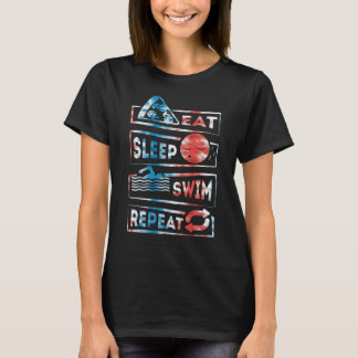 Schwimmen schwimmen schwimmen schwimmen schlafen s T-Shirt