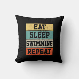 Schwimmen Schwimmer Geschenk Kissen