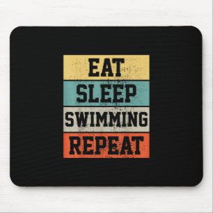 Schwimmen Schwimmer Geschenk Mousepad