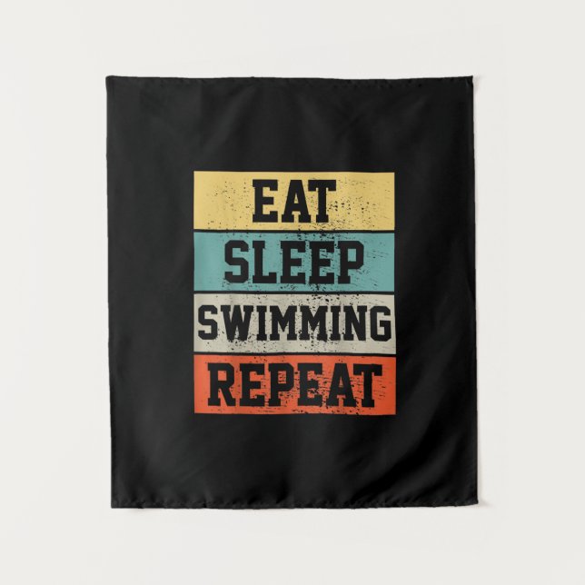 Schwimmen Schwimmer Geschenk Wandteppich (Vorderseite)