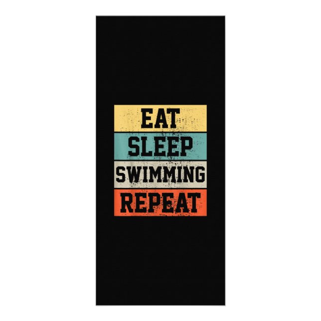 Schwimmen Schwimmer Geschenk Werbekarte (Vorne)
