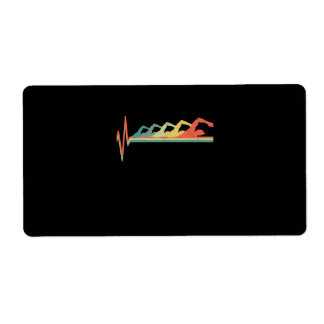 Schwimmen Schwimmer Herzschlag Geschenk Premium
